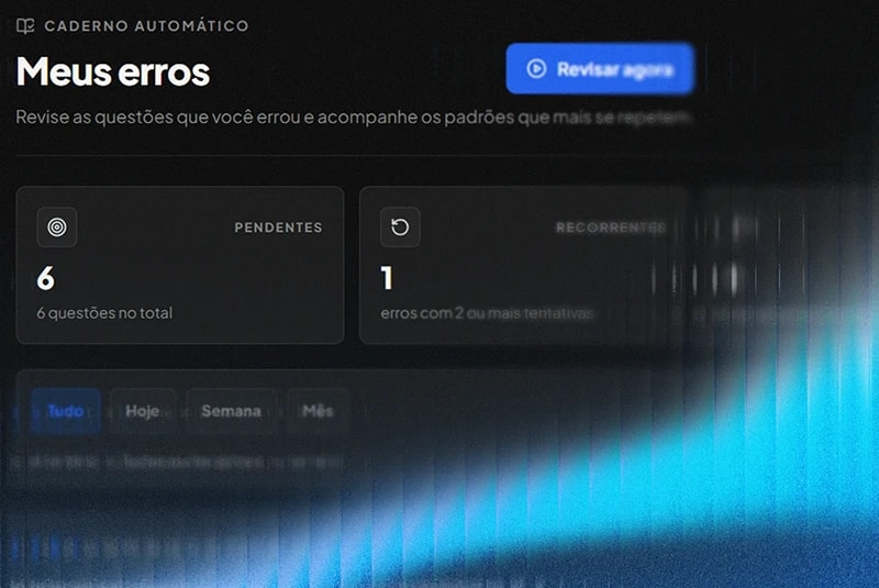 Caderno de erros do Método PB com questões agrupadas por assunto