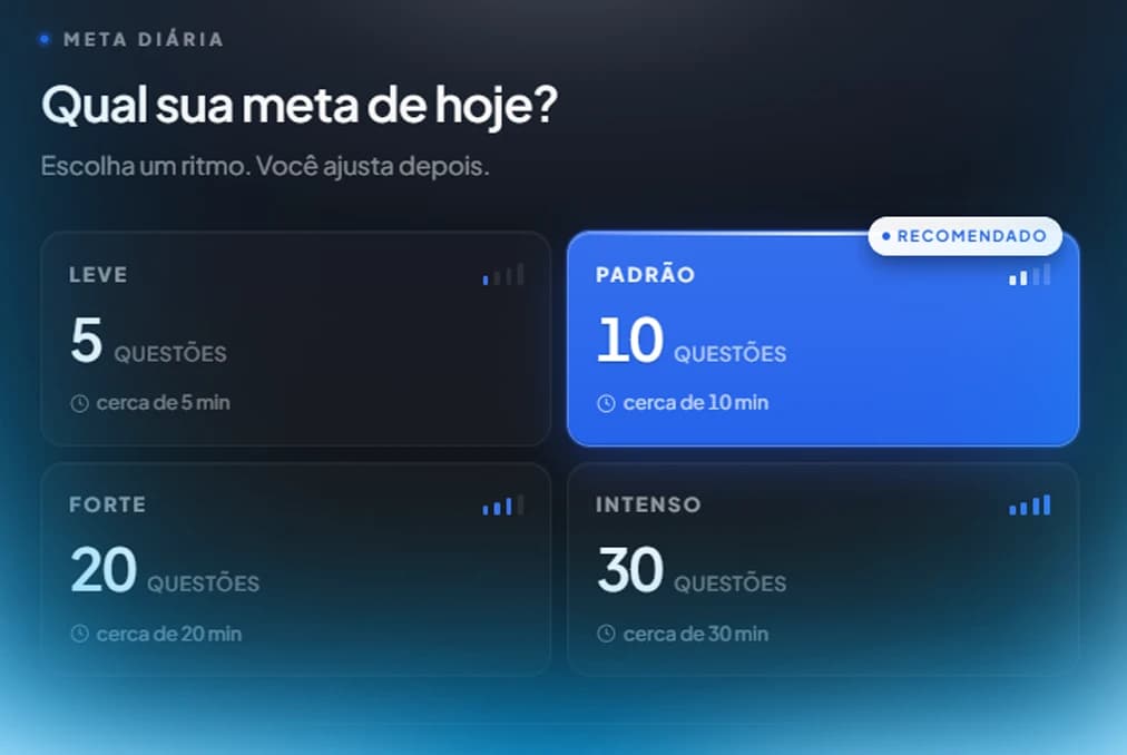 Metas diárias